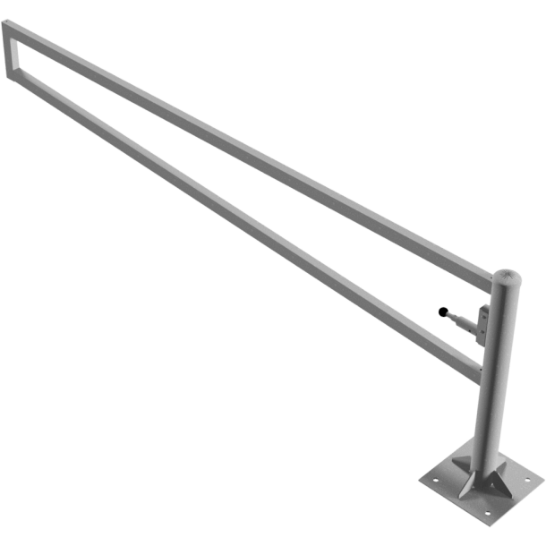 Swiveling gates | to be fixed by plugs, hot-dip galvanized | total width: 3000 mm | for padlock